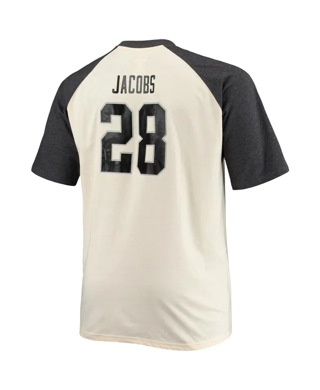 FANATICS Men'S Josh Jacobs Black Las Vegas Raiders Player Icon Name And  Number T-Shirt for Men