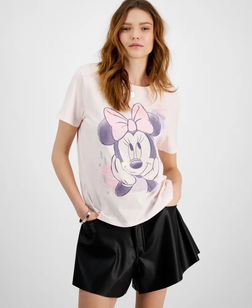 Disney Juniors' Minnie Mouse Allover Print T-Shirt