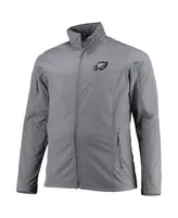 Men's Dunbrooke Charcoal Philadelphia Eagles Big and Tall Sonoma Softshell Full-Zip Jacket