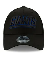 Men's New Era Black New York Giants Wordmark Momentum 9FORTY Adjustable Snapback Hat