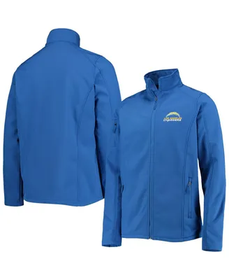 Men's Dunbrooke Royal Los Angeles Chargers Big and Tall Sonoma Softshell Full-Zip Jacket