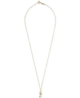 Wrapped Diamond Soccer Boy Pendant Necklace (1/20 ct. t.w.) in 10k Gold, 18" + 2" extender, Created for Macy's