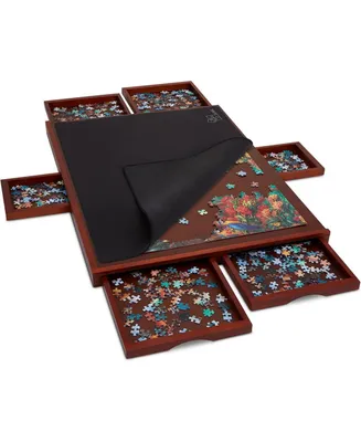 Jumbl 1000pc Puzzle Board w/Mat 23"x31" Wooden Jigsaw Puzzle Table