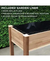 Jumbl Raised Garden Bed Elevated Herb Planter for Growing Fresh Flower