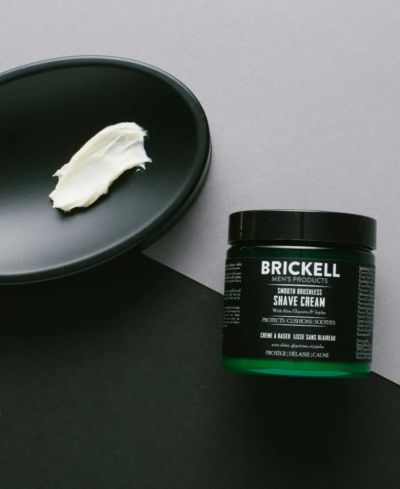 Brickell Men's Products Smooth Brushless Shave Cream, 5 oz.