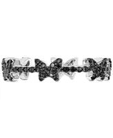 Black Spinel Butterfly Band (3/4 ct. t.w.) Sterling Silver