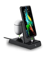 Wasserstein 2-in-1 Charging Station for Google Pixel, Samsung Galaxy, Moto One, and Other Usb-c Phones/Wireless Earbuds