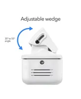 Wasserstein Horizontal Wedge Mount - Compatible with Wyze Video Doorbell Pro - For Better Viewing with Your Wyze Doorbell Pro (1 Pack, White)