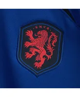 Big Boys Nike Royal Netherlands National Team 2022/23 Away Breathe Stadium Replica Blank Jersey