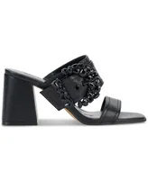 Karl Lagerfeld Paris Women's Sylvie Slip-On Buckled Sandals