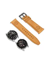 Timberland Unisex Lacandon Wheat Genuine Leather Universal Smart Watch Strap 22mm