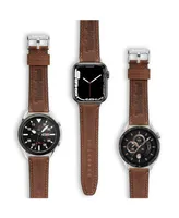 Timberland Unisex Barnesbrook Brown Genuine Leather Universal Smart Watch Strap 20mm