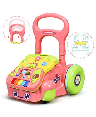 Baby Sit-to-Stand Learning Walker Toddler Activity Musical Toy - Baby Sit-To