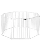 8 Panel Baby Safe Metal Gate Play Yard Barrier Pet Fence