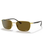 Ray-Ban Unisex Polarized Sunglasses, RB3684CH 58