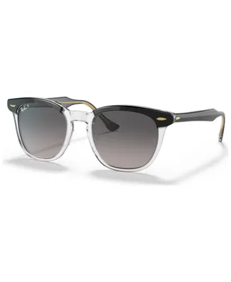Ray-Ban Unisex Polarized Low Bridge Fit Sunglasses, Hawkeye 54