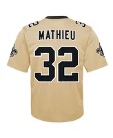 Big Boys and Girls Nike Tyrann Mathieu Gold New Orleans Saints Inverted Game Jersey