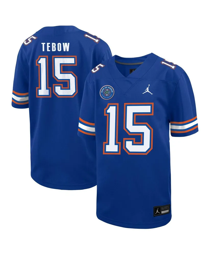 Youth Jordan Brand Tim Tebow Royal Florida Gators Ring of Honor Untouchable  Replica Jersey