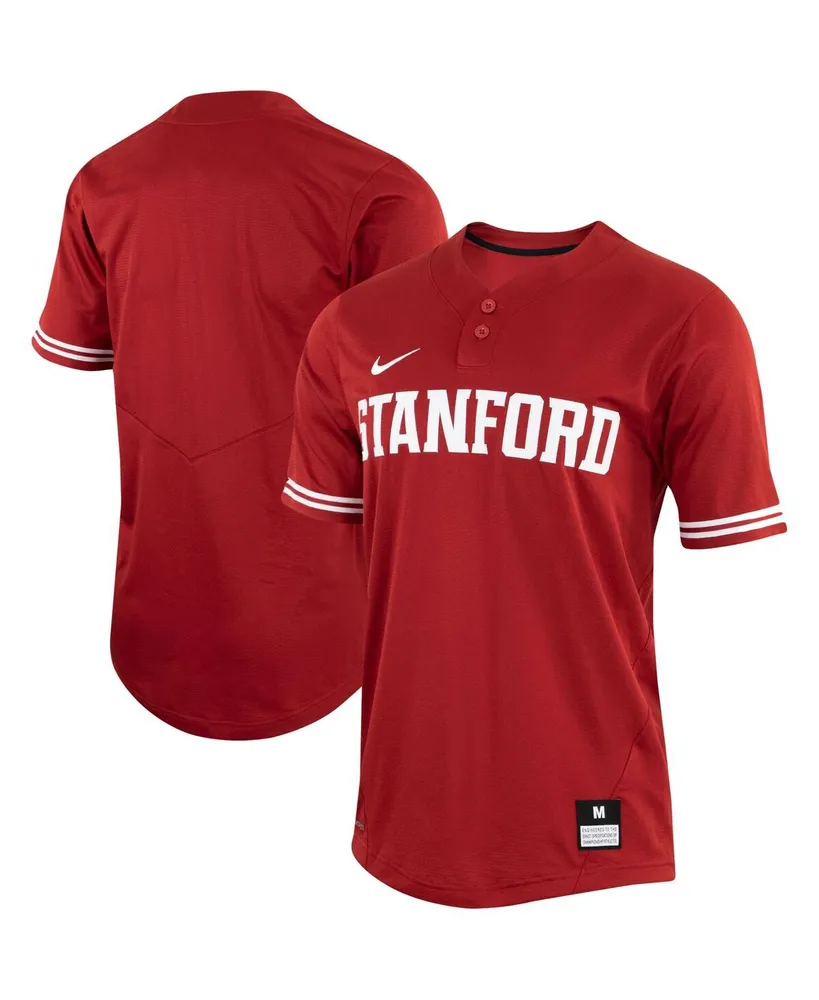 Men's Nike Red Stanford Cardinal Two-Button Replica Baseball Jersey