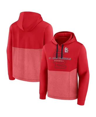 Men's Champion Heathered Gray Louisville Cardinals Arch Reverse Weave Pullover  Sweatshirt