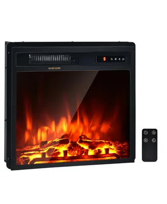 18'' Electric Fireplace Freestanding & Recessed Heater
