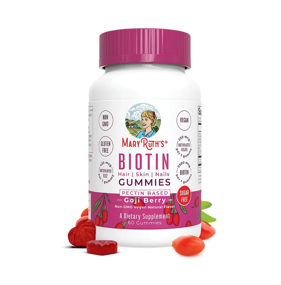 Biotin Gummies, Goji Berry, 60ct