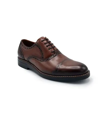 Aston Marc Men's Monaco Cap Toe Dress Shoes