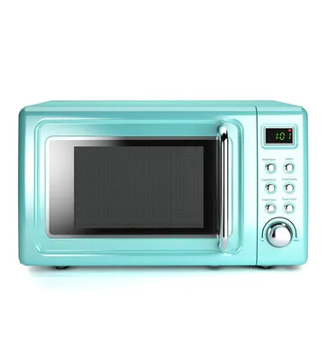 Costway 0.7Cu.ft Retro Countertop Microwave Oven 700W Led