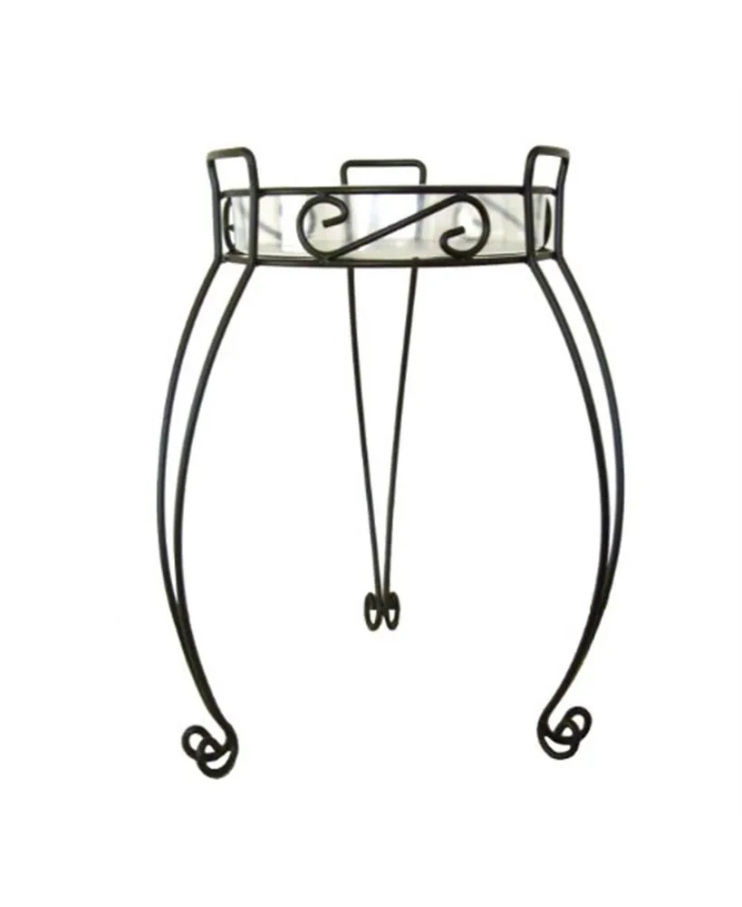River North Combo Top Plant Stand 21, Black