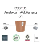 Ecopots Modern Amsterdam Round Wall Flower Pot