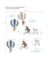 Bedtime Originals Up Up & Away Hot Air Ballon Animals Wall Decals