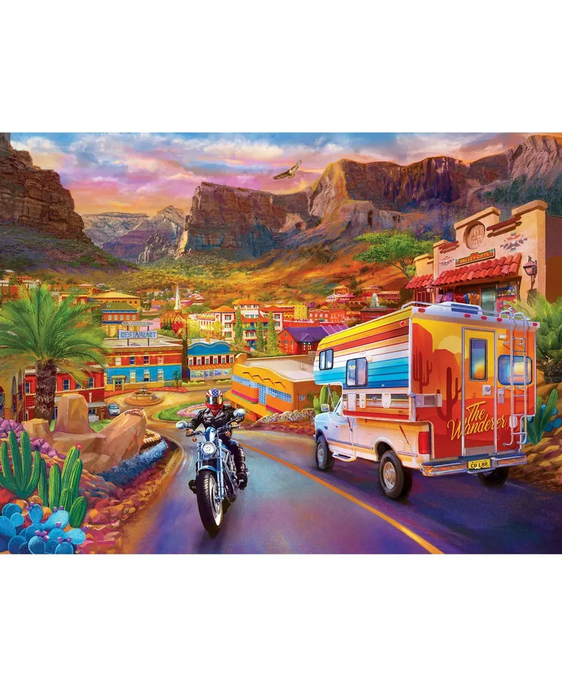 Masterpieces Roadsides of the Southwest - Into the Valley 550 Piece Puzzle