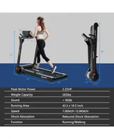 Costway 2.25HP Folding Electric Motorized Treadmill With Speaker