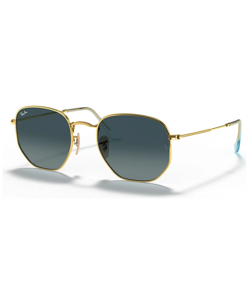 Ray-Ban Unisex Sunglasses, RB3548N Hexagonal Flat Lenses
