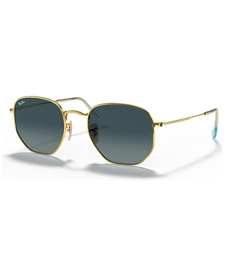 Ray-Ban Unisex Sunglasses, RB3548N Hexagonal Flat Lenses