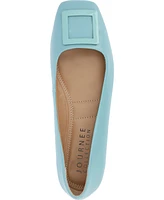 Journee Collection Women's Zimia Embellished Square Toe Ballet Flats