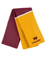 Women's Wear by Erin Andrews Burgundy Washington Commanders Colorblock Cuffed Knit Hat with Pom and Scarf Set