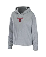 Women's Wear by Erin Andrews Heather Gray St. Louis Cardinals Logo Pullover Hoodie and Pants Sleep Set