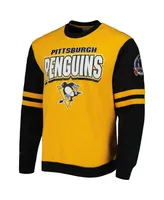 Men's Mitchell & Ness Gold, Black Pittsburgh Penguins 1992 Stanley Cup Champions Pullover Sweatshirt