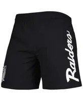 Men's Mitchell & Ness Black Las Vegas Raiders Team Essentials Nylon Shorts