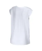 Women's Wear by Erin Andrews White Indianapolis Colts Greetings From Muscle T-shirt