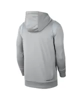 Men's Nike Gray Michigan State Spartans 2022 Game Day Sideline Performance Pullover Hoodie