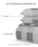 ienjoy Home Ultra Soft Gingham -Pc. Comforter Set