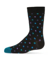 MeMoi Boys Colorful Dot Cotton Blend Crew Socks