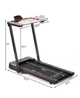 2.25HP 3-in-1 Folding Treadmill W/Table Speaker Remote Control