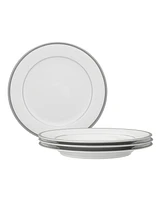 Noritake Regina Platinum Set of 4 Salad Plates, Service For 4