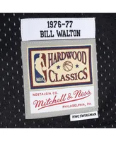 Men's Mitchell & Ness Bill Walton Red, Black Portland Trail Blazers Hardwood Classics 1976-77 Split Swingman Jersey