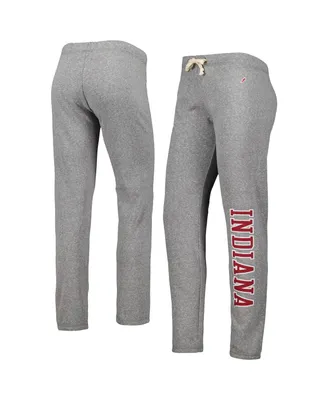 Women's League Collegiate Wear Heather Gray Indiana Hoosiers Victory Springs Tri-Blend Jogger Pants