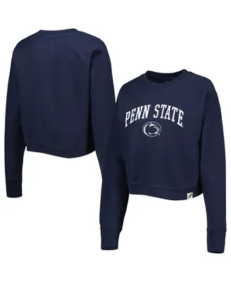 Women's League Collegiate Wear Navy Penn State Nittany Lions Classic Campus Corded Timber Sweatshirt