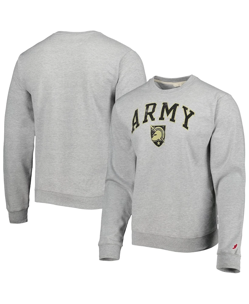 Men's League Collegiate Wear Gray Army Black Knights 1965 Arch Essential Fleece Pullover Sweatshirt